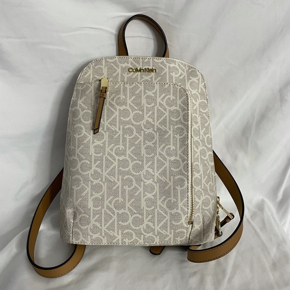 Calvin Klein backpack. Tan. Never used. With tags. - Picture 1 of 13